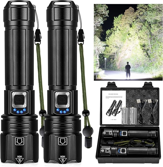 LumenX Pro™ - Lanterna Tática com 20.000 Lúmens