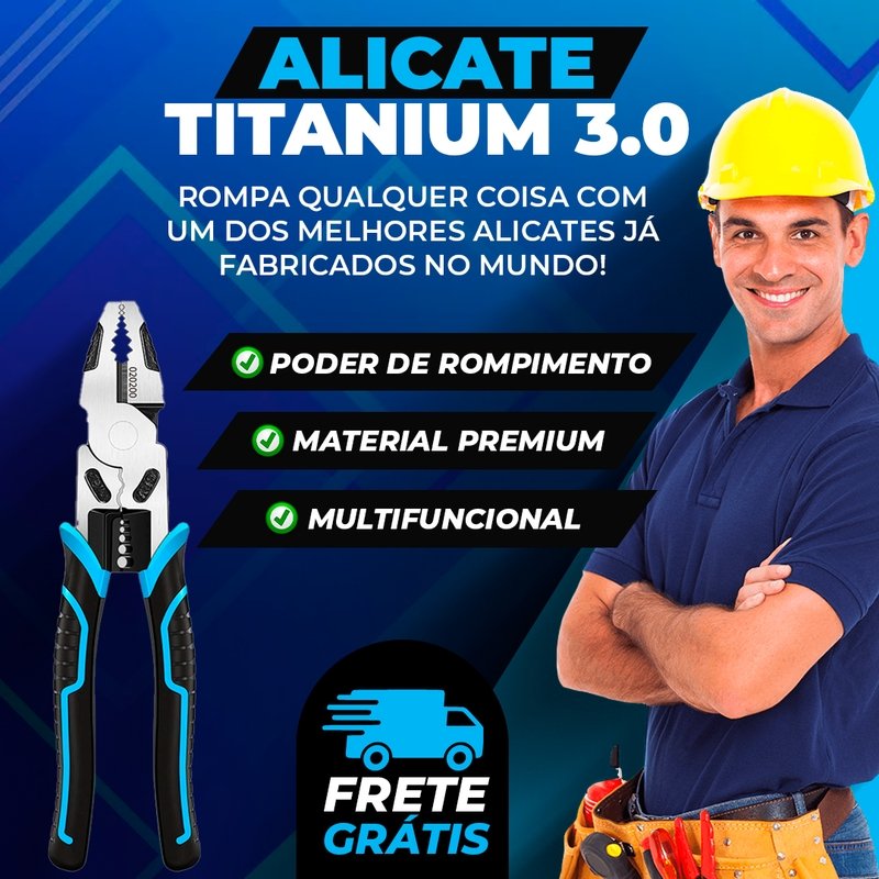 Alicate Titanium 3.0 - Alicate Resitente para quebrar correntes e cadeados