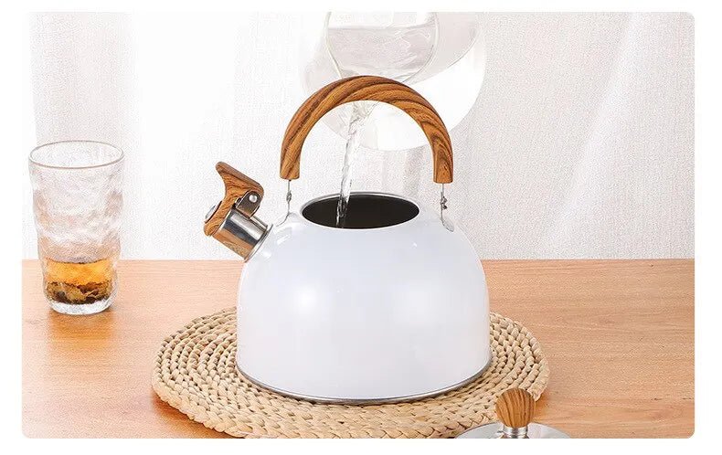 Chaleira luxuosa em aço inoxidável espessada