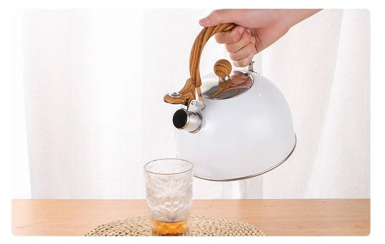 Chaleira luxuosa em aço inoxidável espessada