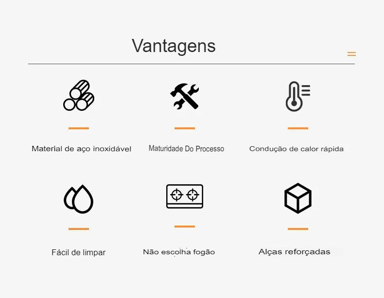 Chaleira luxuosa em aço inoxidável espessada