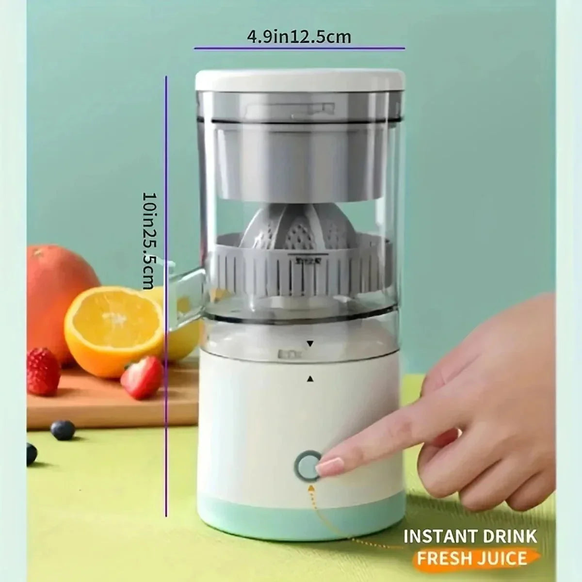 Juice Fast - Espremedor de Frutas elétrico portátil sem fio, recarregável por USB