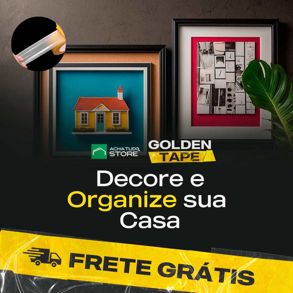 Golden Tape - Fita Adesiva dupla face de Malha Mesh Fiber