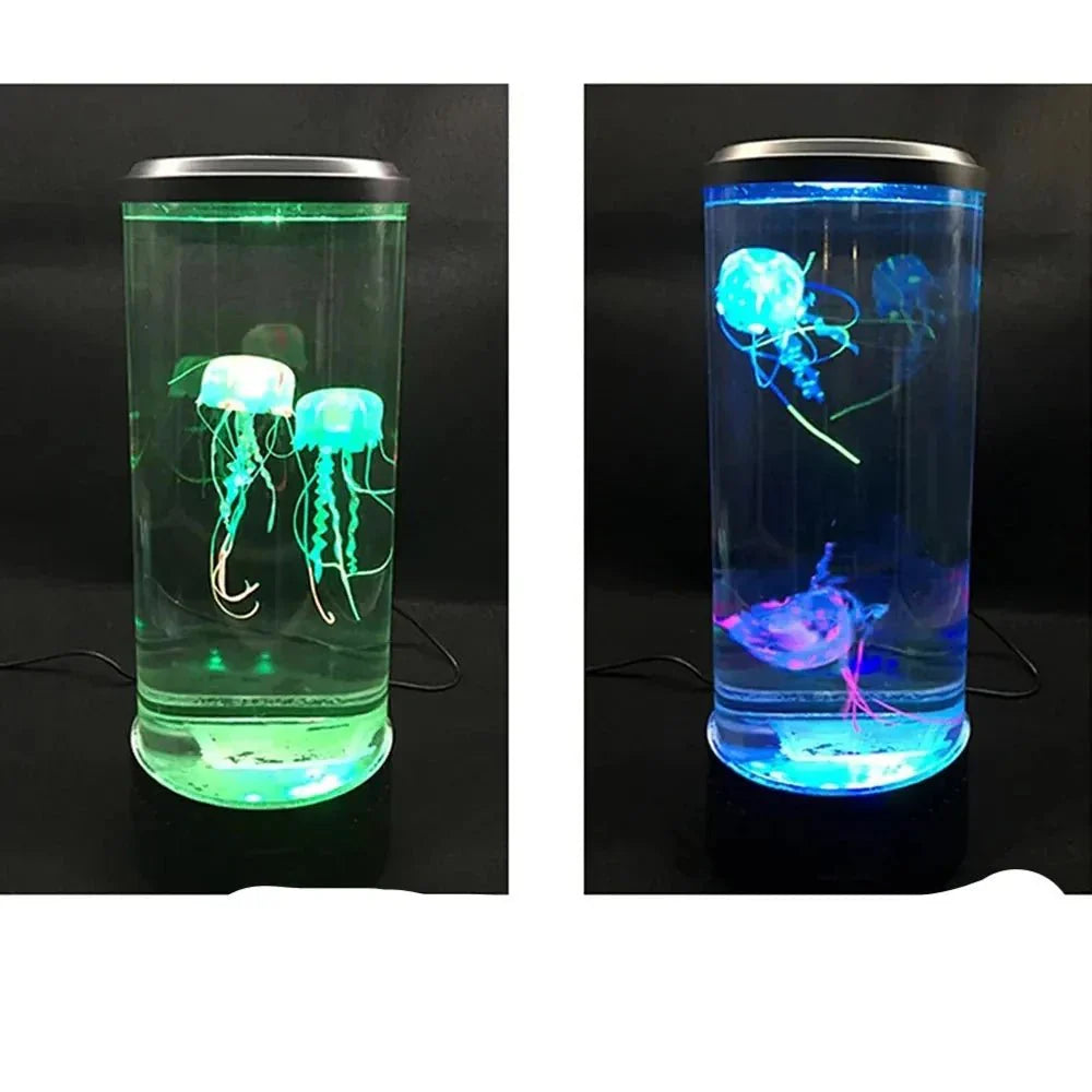 Luminária de Água-viva que Muda de Cor