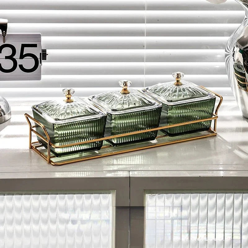 Placa de Armazenamento Salada de Frutas Secas