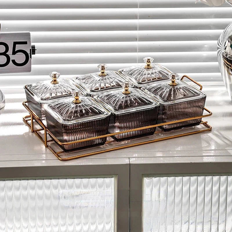 Placa de Armazenamento Salada de Frutas Secas