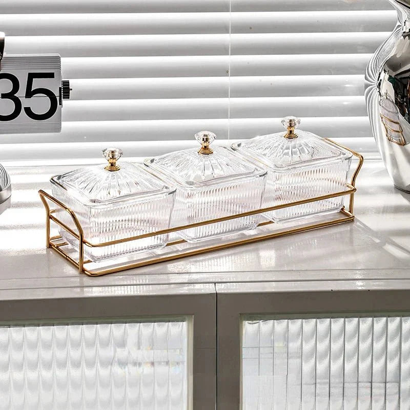 Placa de Armazenamento Salada de Frutas Secas