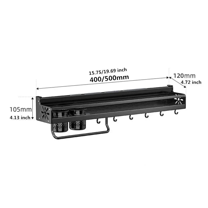 Prateleira Organizadora de Cozinha para Parede - Rack de Armazenamento